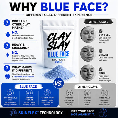 Clay Slay Blue Face™ 7-Day Transformation Glow Mask