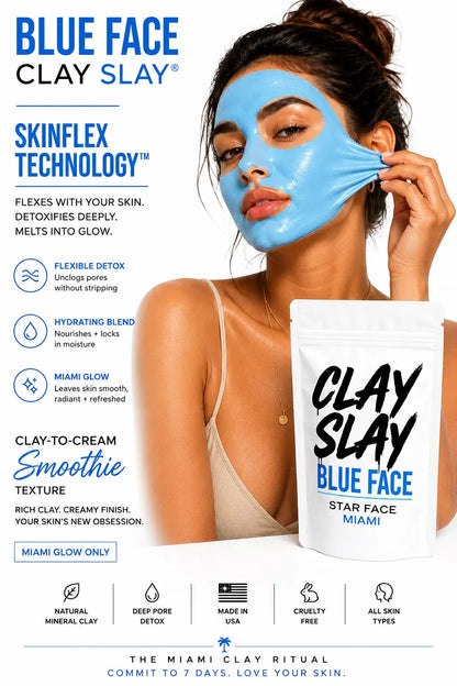 Clay Slay Blue Face™ 7-Day Transformation Glow Mask