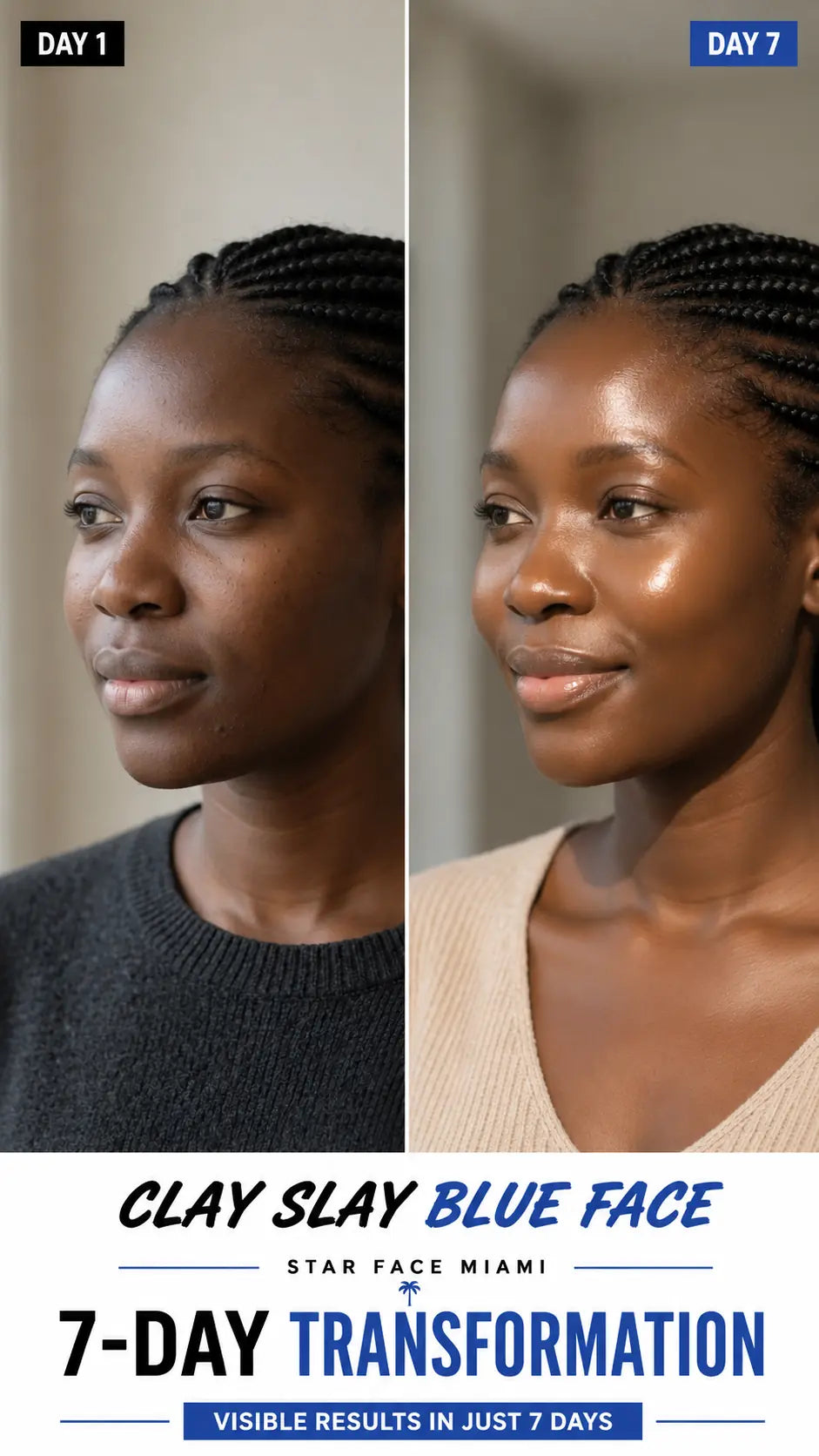 Clay Slay Blue Face™ 7-Day Transformation Glow Mask